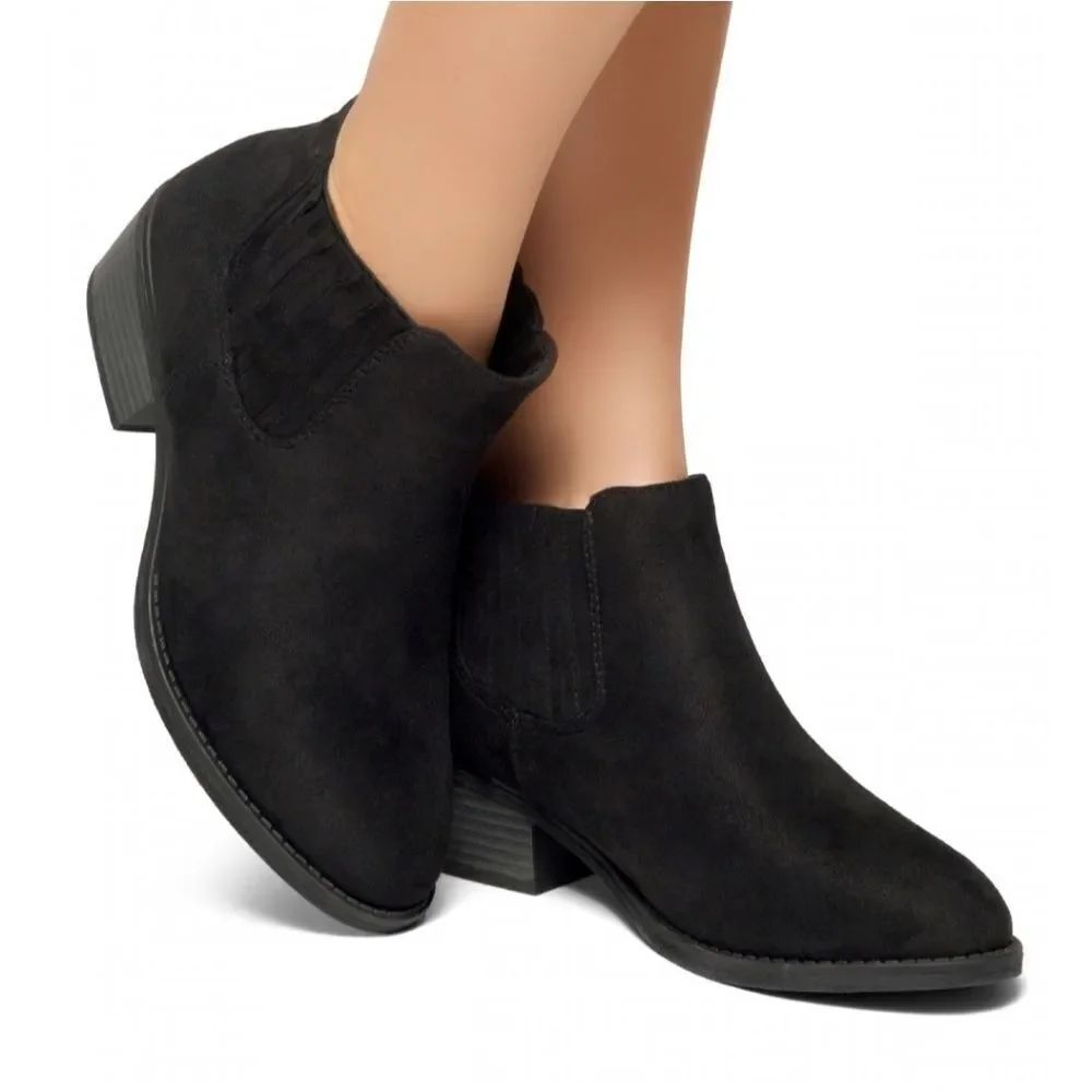BRAND NEW A.N.A NEW APPROACH MEMORY FOAM ZIP CLOSURE ANKLE BOOTIES